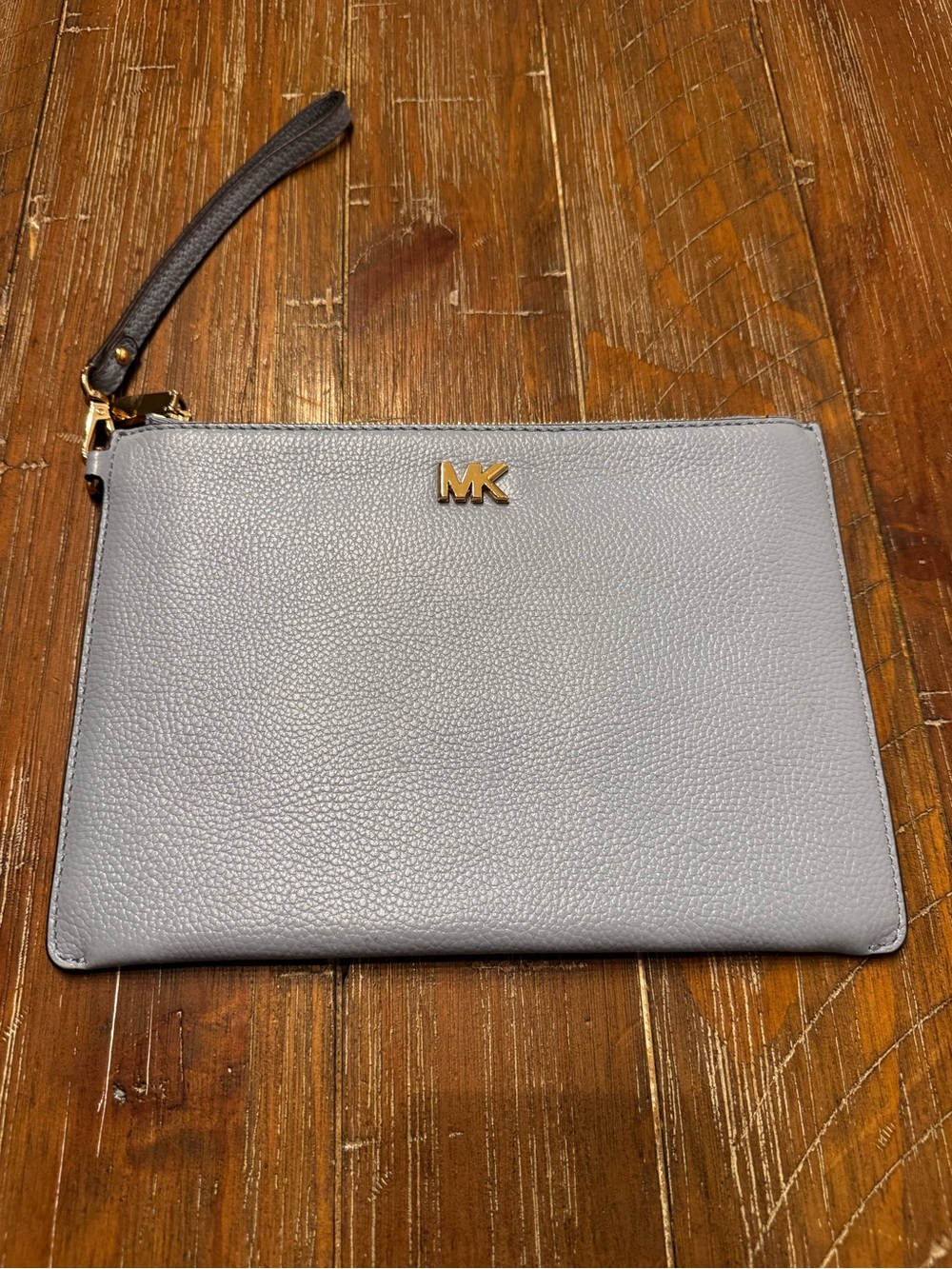 Michael Kors Leather Wristlet Clutch - Light Lavender